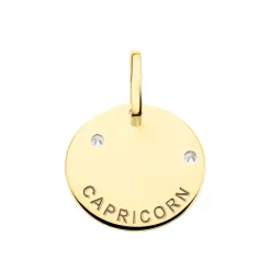 Pendentif Or Jaune Astraea Oxyde De Zirconium