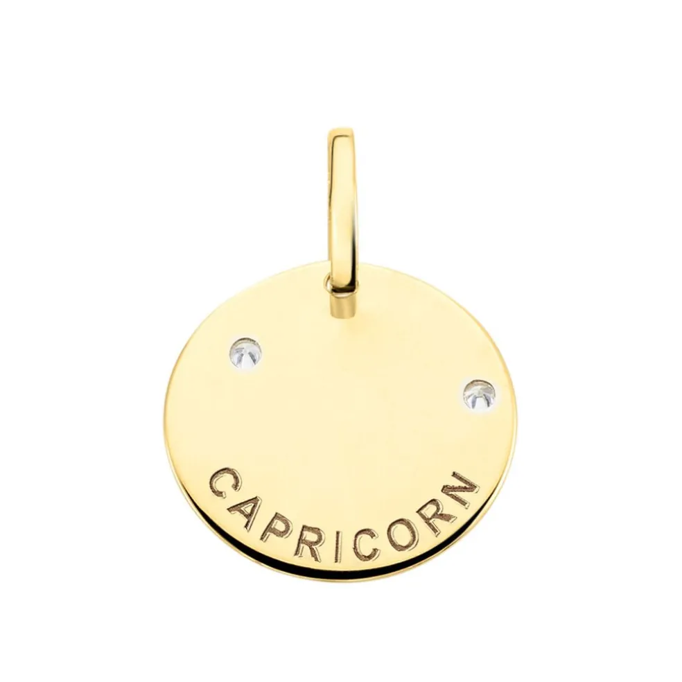 Pendentif Or Jaune Astraea Oxyde De Zirconium
