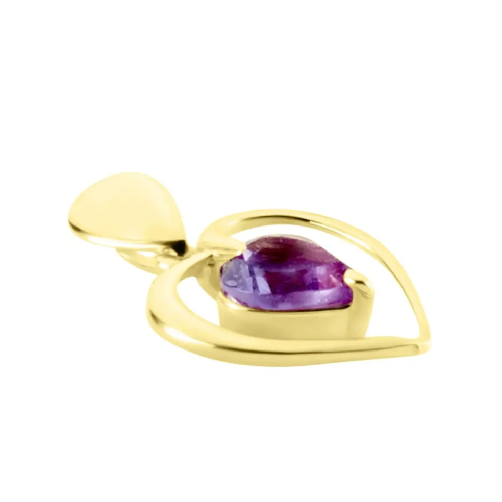 Pendentif Or Jaune Gurvan Amethyste