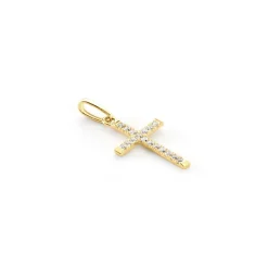 Pendentif Or Jaune Kallen Oxydes De Zirconium