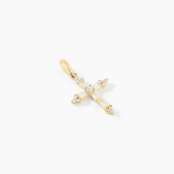 Pendentif Or Jaune Neottie Oxydes