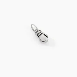 Pendentif Oskar Argent Blanc