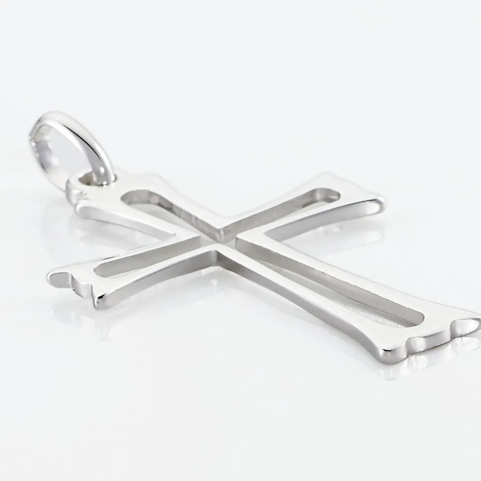 Pendentif Romayssa Argent Blanc
