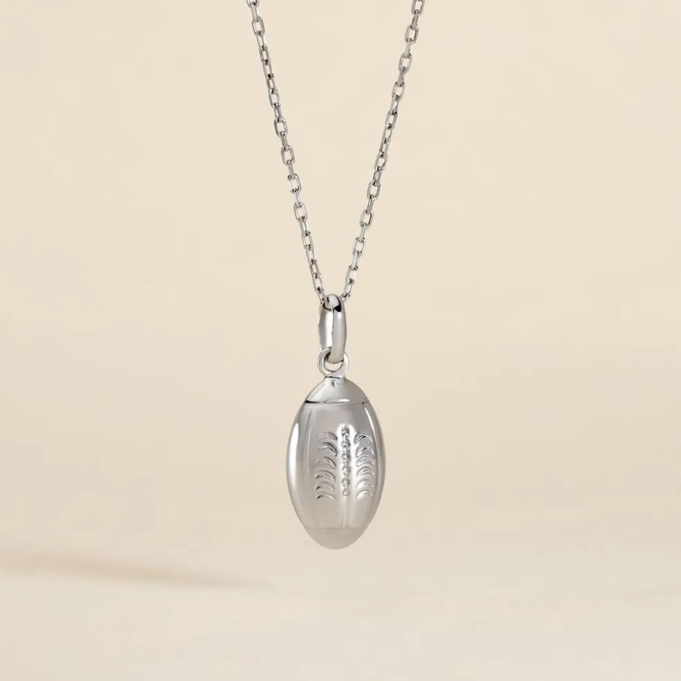 Pendentif Ruveyda Argent Blanc