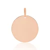 Pendentif Sirona Pastille Gravable Or Rose
