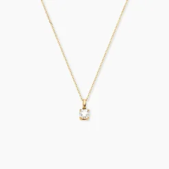 Pendentif Solitaire Aphrodite Or Jaune Diamant