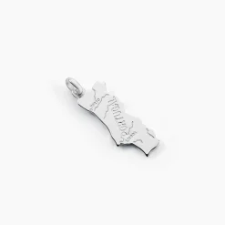 Pendentif Thea Argent Blanc