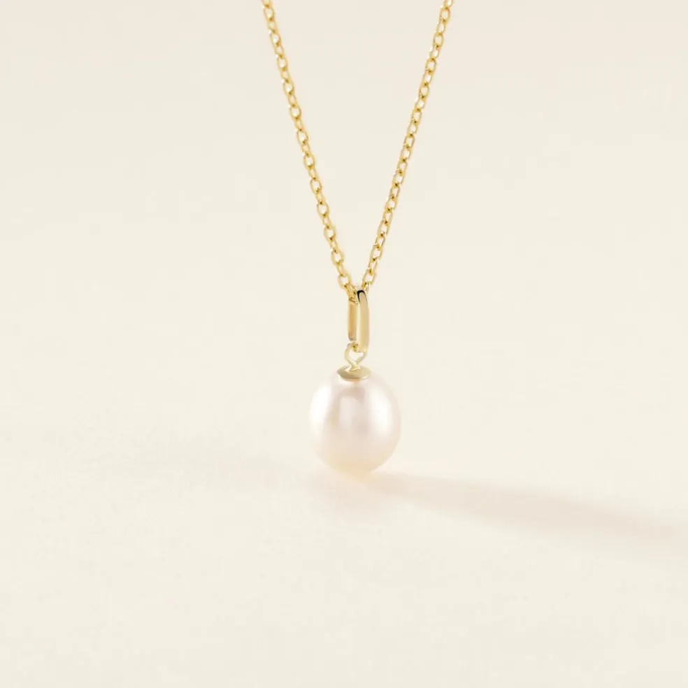 Pendentif Yoela Or Jaune Perle De Culture
