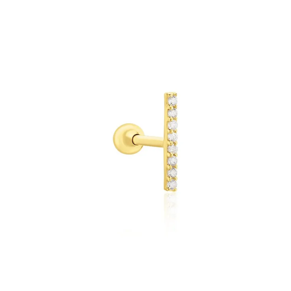 Piercing Barak Or Jaune Oxyde De Zirconium