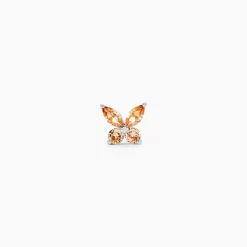 Piercing Clairette Argent Blanc Oxyde De Zirconium
