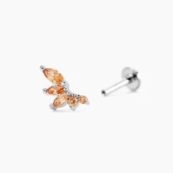 Piercing Claudelle Argent Blanc Oxyde De Zirconium
