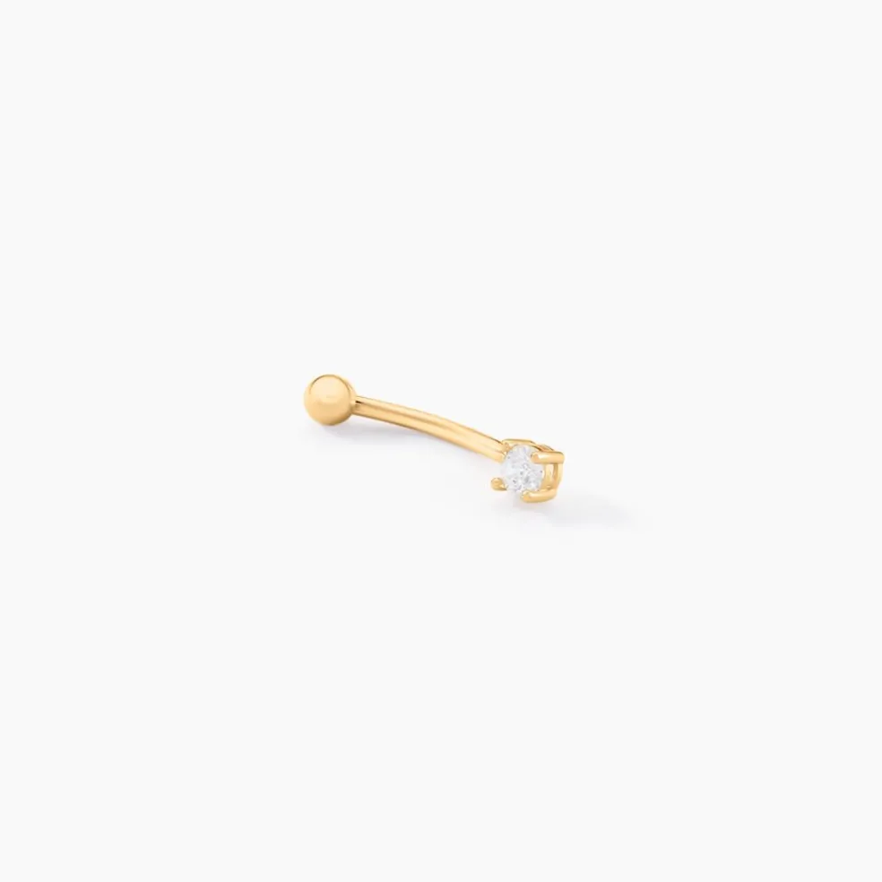 Piercing Cletis Or Jaune Oxyde De Zirconium