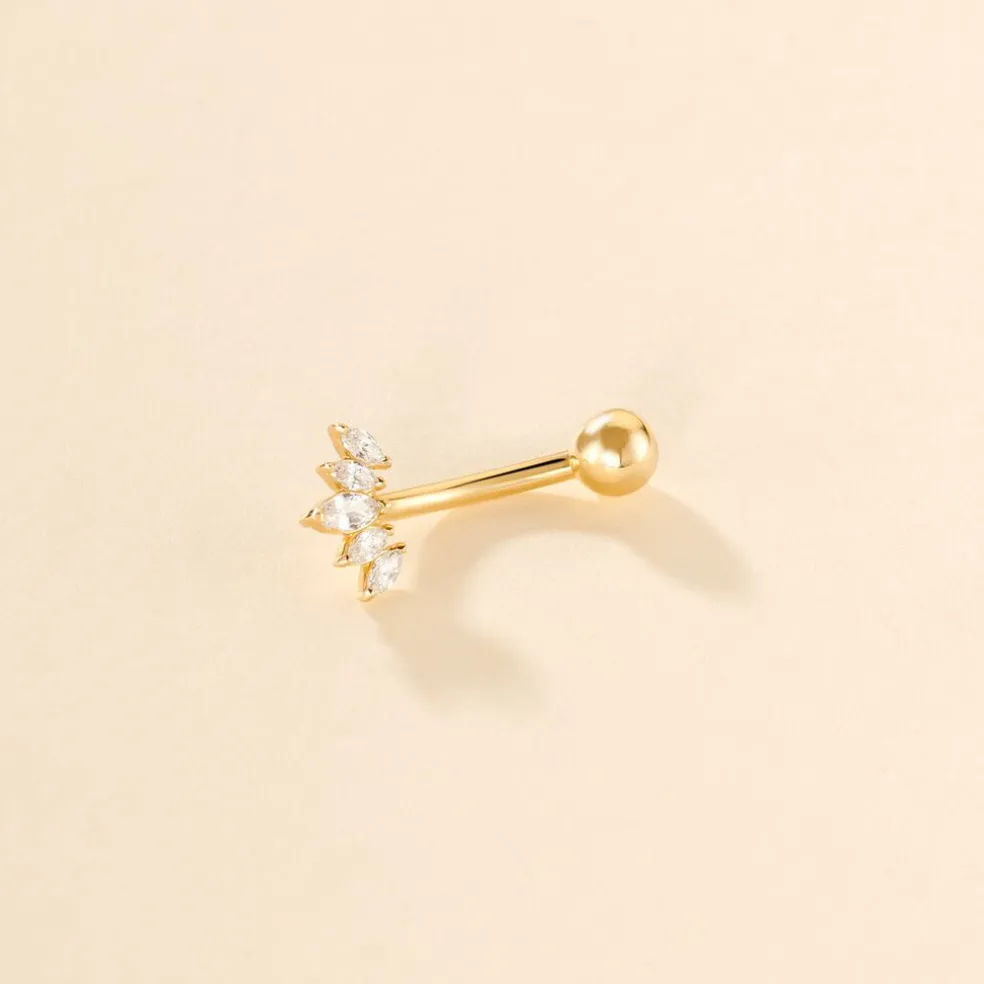 Piercing Darby Or Jaune Oxyde De Zirconium