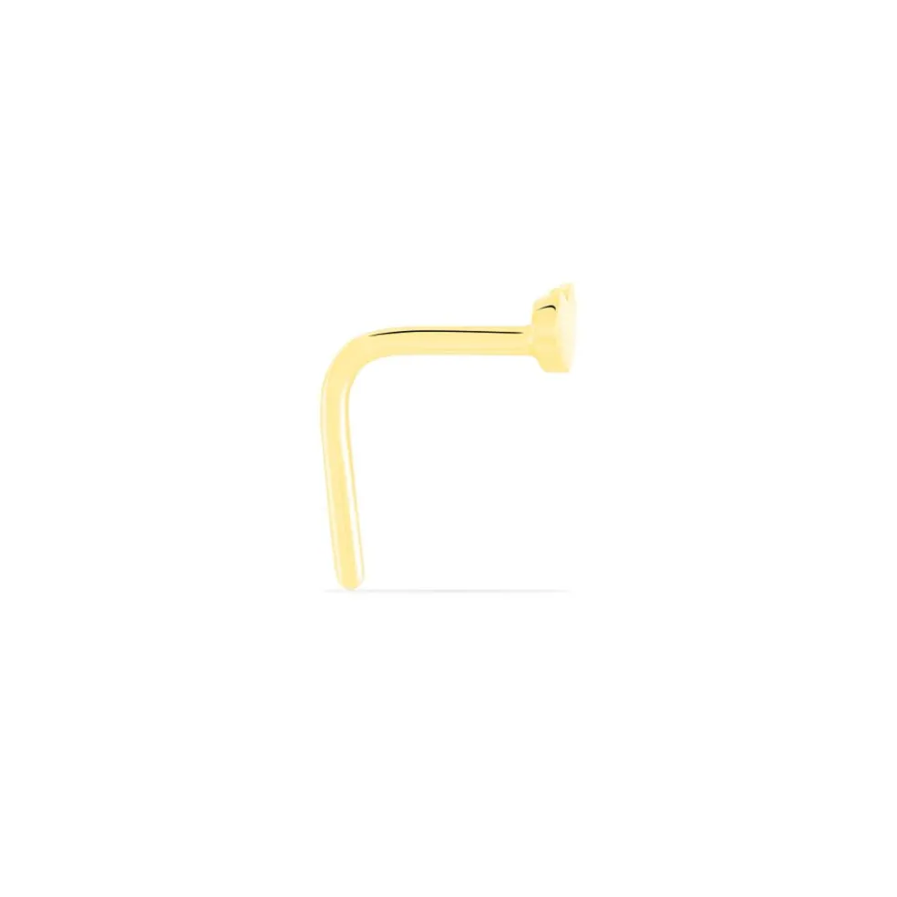 Piercing De Nez Deodate Coeur Or Jaune