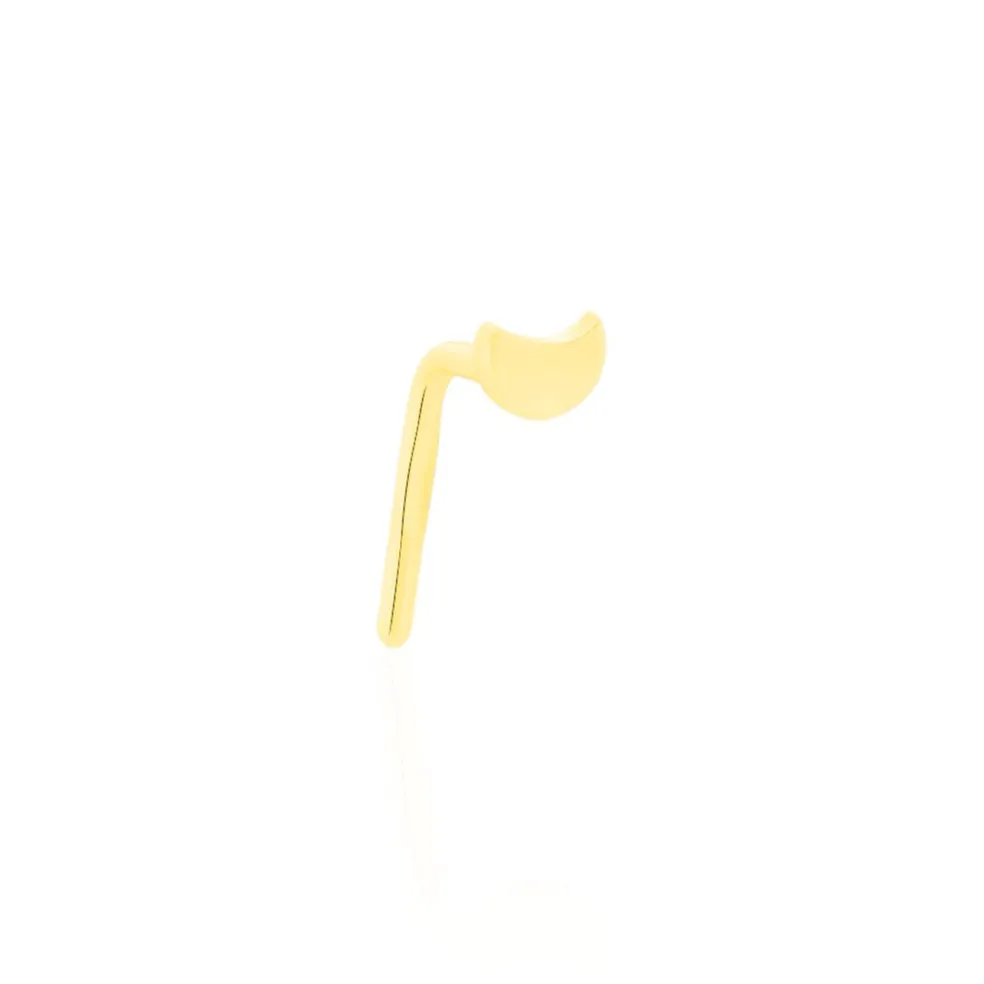 Piercing De Nez Deodate Lune Or Jaune
