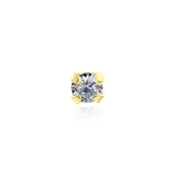 Piercing De Nez Or Jaune Oxyde De Zirconium