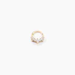 Piercing D'oreille Et/ou De Nez Unitaire Pru Or Jaune Oxyde Zirconium
