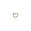 Piercing D'oreille Or Jaune Alchemille Oxydes De Zirconium