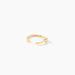 Piercing D'oreille Or Jaune Ailantie Oxyde De Zirconium