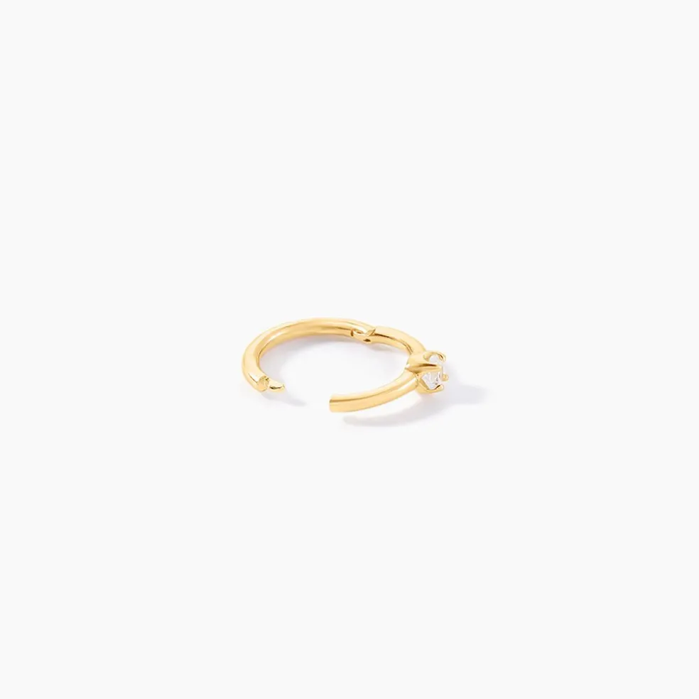 Piercing D'oreille Or Jaune Ailantie Oxyde De Zirconium