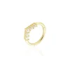 Piercing D'oreille Or Jaune Ailanta Oxydes De Zirconium