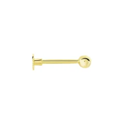 Piercing D'oreille Or Jaune Agava