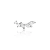 Piercing D'oreille Unitaire Nara Argent Blanc Oxyde De Zirconium
