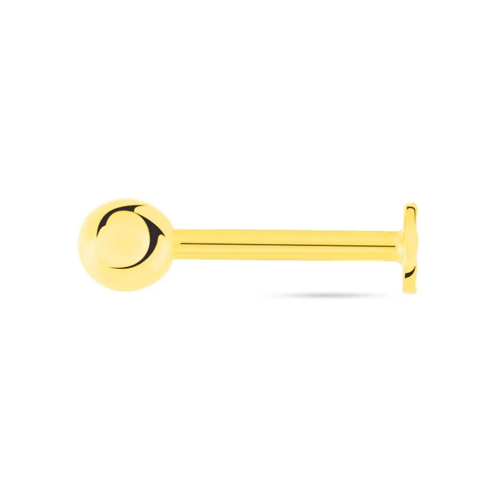 Piercing D'oreilles Or Jaune Joanina Boule