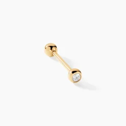 Piercing Elpida Or Jaune Oxyde De Zirconium