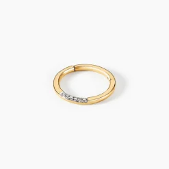 Piercing Eran Or Jaune Diamant