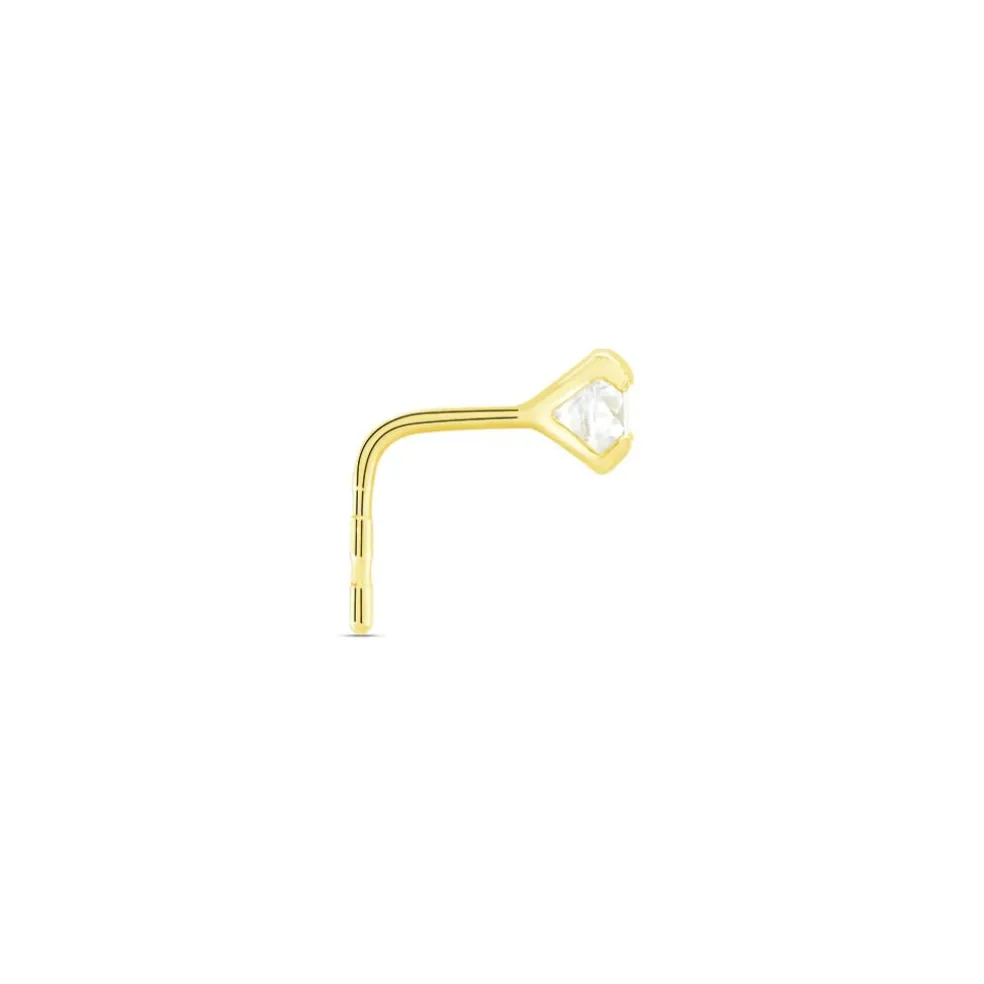 Piercing Fethi Serti Griffe 05 Or Jaune Oxyde