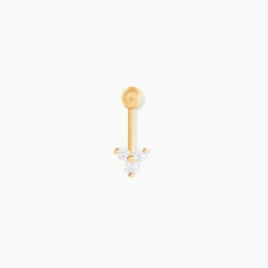 Piercing Filib Or Jaune Oxyde De Zirconium