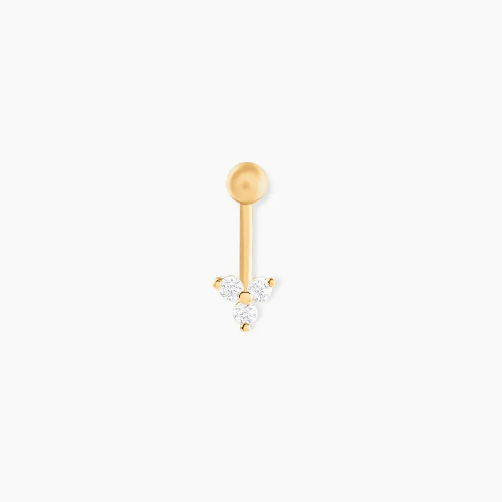 Piercing Filib Or Jaune Oxyde De Zirconium