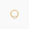 Piercing Fu Or Jaune Oxyde De Zirconium
