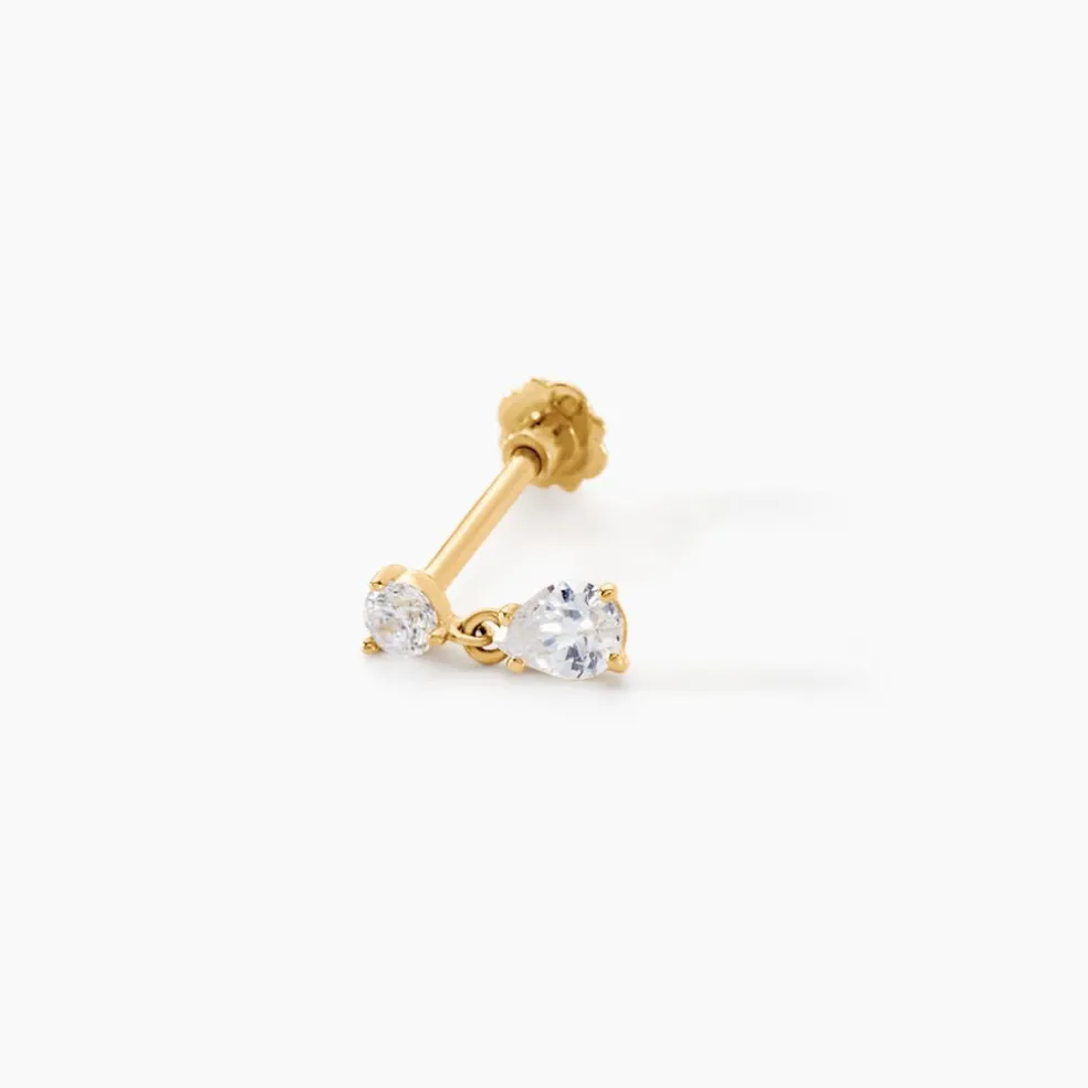 Piercing Guto Or Jaune Oxyde De Zirconium