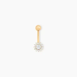 Piercing Llyr Or Jaune Oxyde De Zirconium