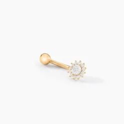 Piercing Llyr Or Jaune Oxyde De Zirconium
