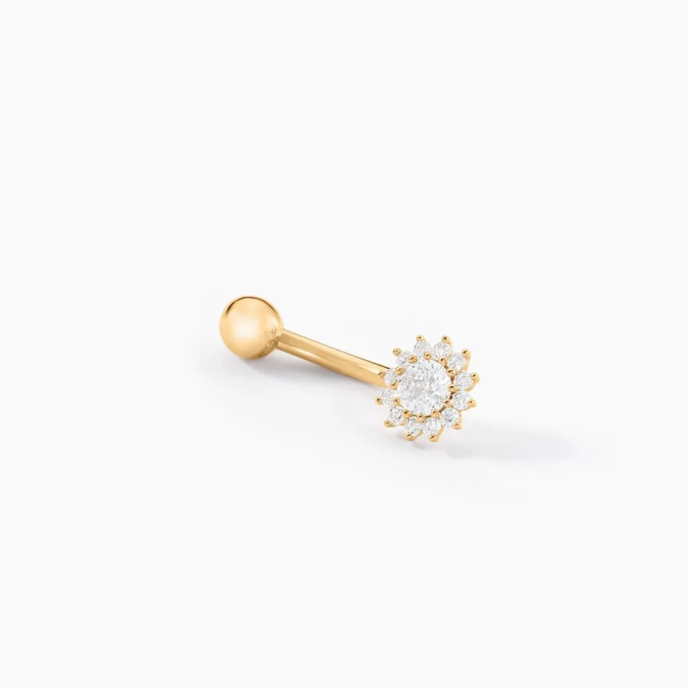 Piercing Llyr Or Jaune Oxyde De Zirconium