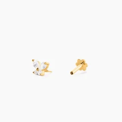 Piercing Orjan Or Jaune Oxyde De Zirconium