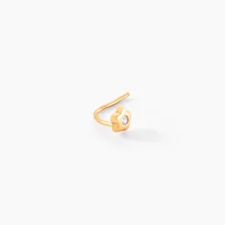 Piercing Peninnah Or Jaune Oxyde De Zirconium