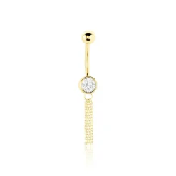 Piercing Rexanne Or Jaune Oxyde De Zirconium