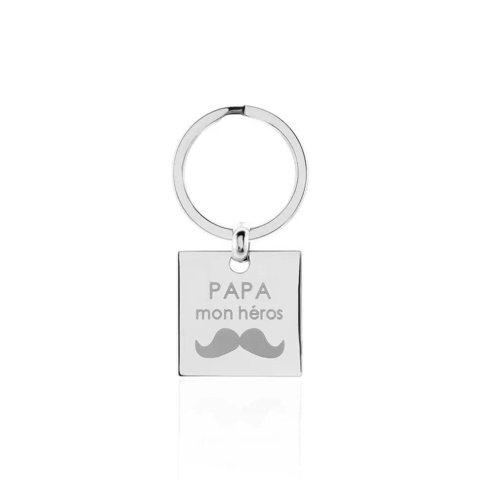 Porte Clefs Pandore Acier Blanc