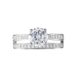 Solitaire Aarone Or Blanc Oxyde