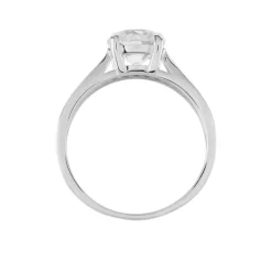 Solitaire Aarone Or Blanc Oxyde