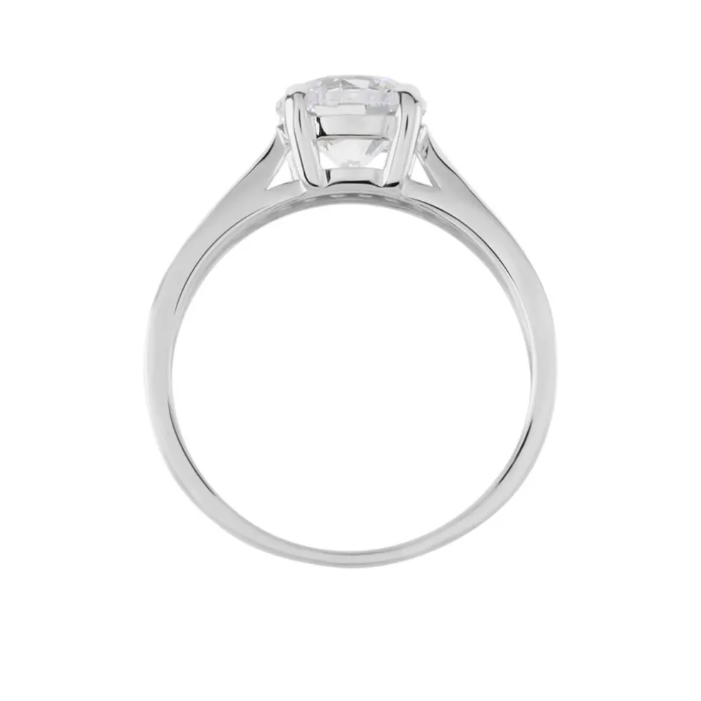 Solitaire Aarone Or Blanc Oxyde