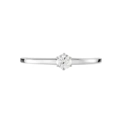 Solitaire  Natalia Platine Blanc Diamant