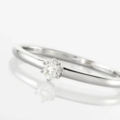 Solitaire  Natalia Platine Blanc Diamant