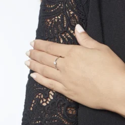Solitaire  Natalia Platine Blanc Diamant